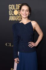 EMILIA CLARKE at HFPA & THR Golden Globe Ambassador Party in West Hollywood 11/14/2019