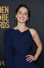 EMILIA CLARKE at HFPA & THR Golden Globe Ambassador Party in West Hollywood 11/14/2019