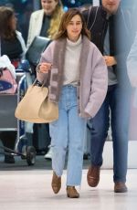 EMILIA CLARKE at JFK Airport in New York 10/31/2019