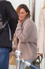 EMILIA CLARKE at JFK Airport in New York 10/31/2019