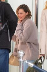 EMILIA CLARKE at JFK Airport in New York 10/31/2019