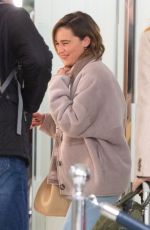 EMILIA CLARKE at JFK Airport in New York 10/31/2019