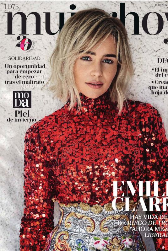 EMILIA CLARKE in Mujer Hoy Magazine, November 2019