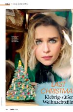 EMILIA CLARKE in TV Media, November 2019