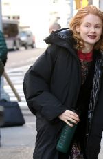 EMILY BEECHAM Arrives at Build Series in New York 11/09/2019