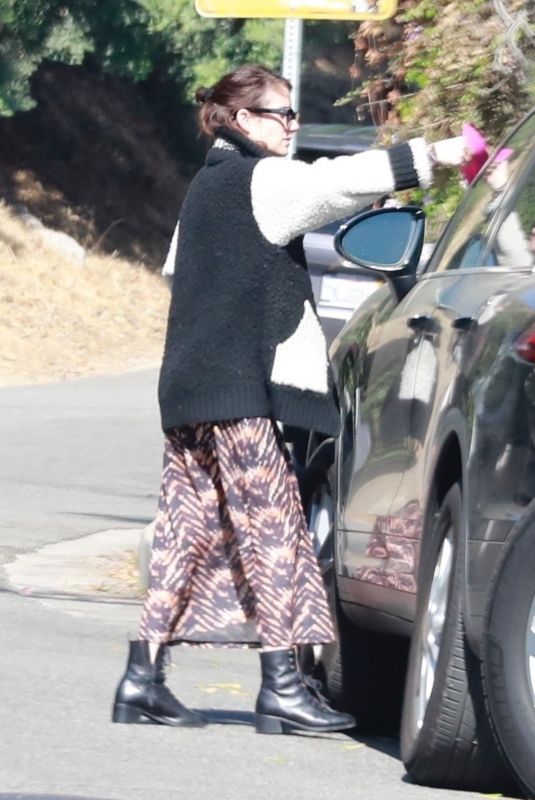 EMMA ROBERTS Gets a Ticket in Los Angeles 11/04/2019