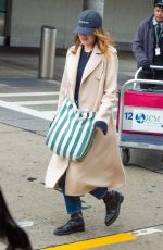 EMMA STONE at JFK Airport in New York 11/27/2019