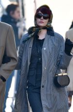 EMMA STONE on the Set of Cruella in London 11/09/2019