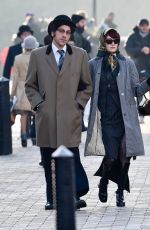 EMMA STONE on the Set of Cruella in London 11/09/2019
