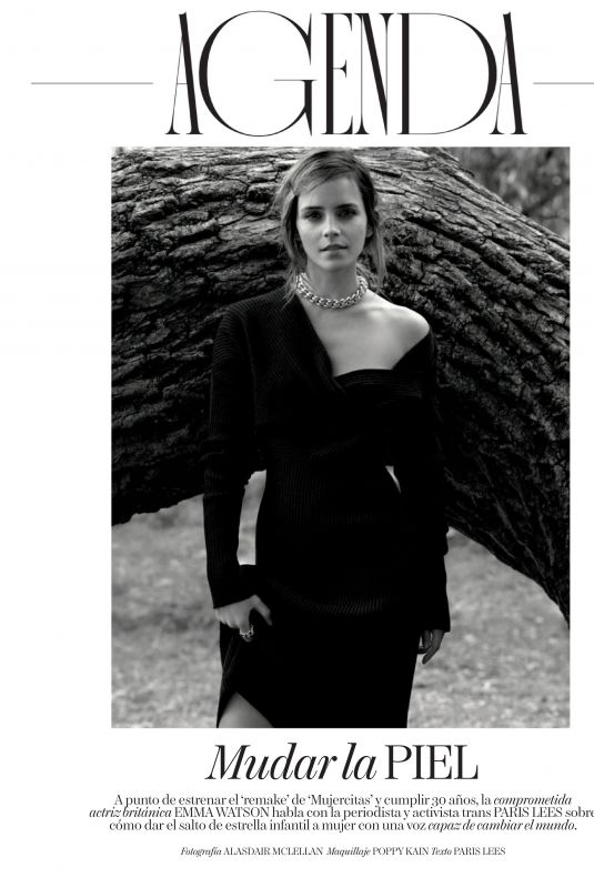 EMMA WATSON in Vogue Magazine, Spain December 2019