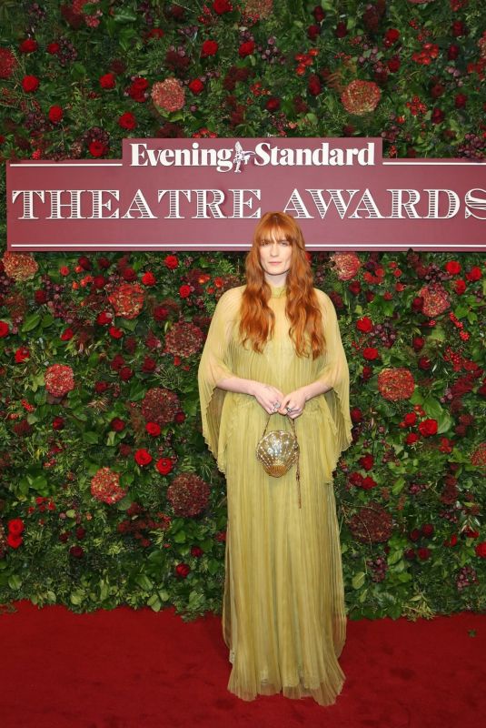 FLORENCE WELCH at 65th Evening Standard Theatre Awards in London 11/24/2019
