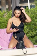FRANCESCA ALLEN in Swimsuit at a Beach in Dubai 11/24/2019