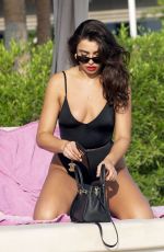 FRANCESCA ALLEN in Swimsuit at a Beach in Dubai 11/24/2019