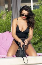 FRANCESCA ALLEN in Swimsuit at a Beach in Dubai 11/24/2019