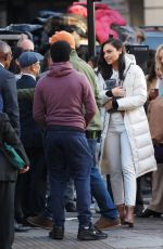 GAL GADOT Arrives at Set of a Commercial in London 11/10/2019