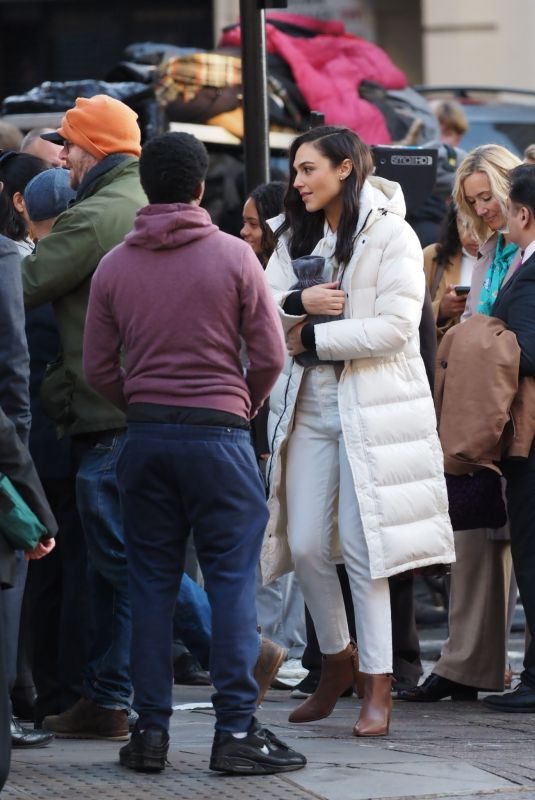 GAL GADOT Arrives at Set of a Commercial in London 11/10/2019