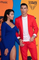 GEORGINA RODRIGUEZ and Cristiano Ronaldo at MTV Europe Music Awards in Seville 11/03/2019