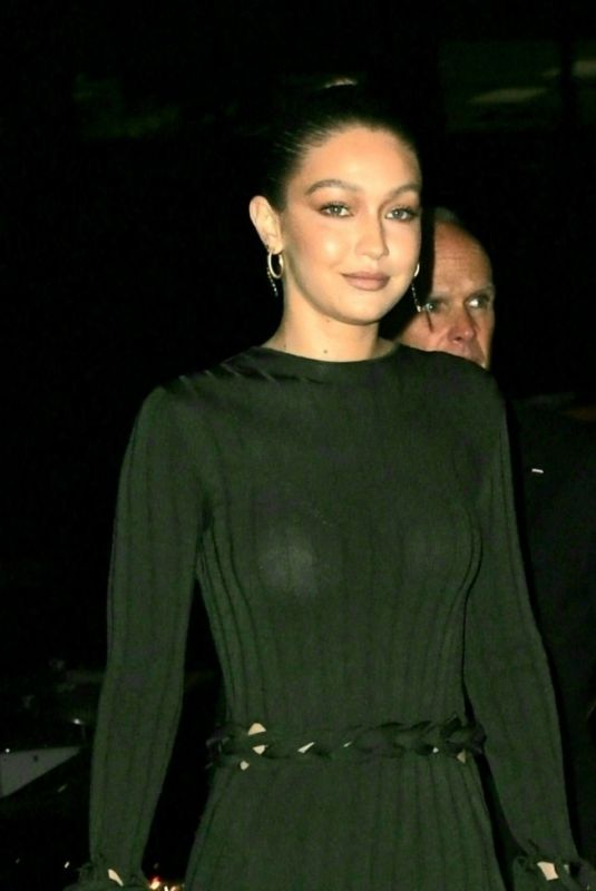 GIGI HADID Arrives at Cfda & Vogue Fashion Fund Awards in New York 11/04/2019