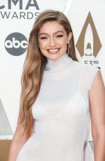 GIGI HADID at 2019 CMA Awards in Nashville 11/13/2019