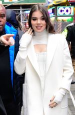 HAILEE STEINFELD Arrives at Good Morning America in New York 11/12/2019