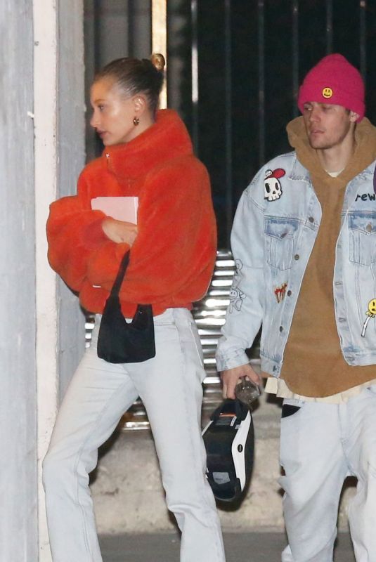HAILEY and Justin BIEBER at Weekly Night Church Service in Hollywood 11/13/2019