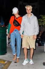 HAILEY and Justin BIEBER Out for Dinner in Miami 11/29/2019