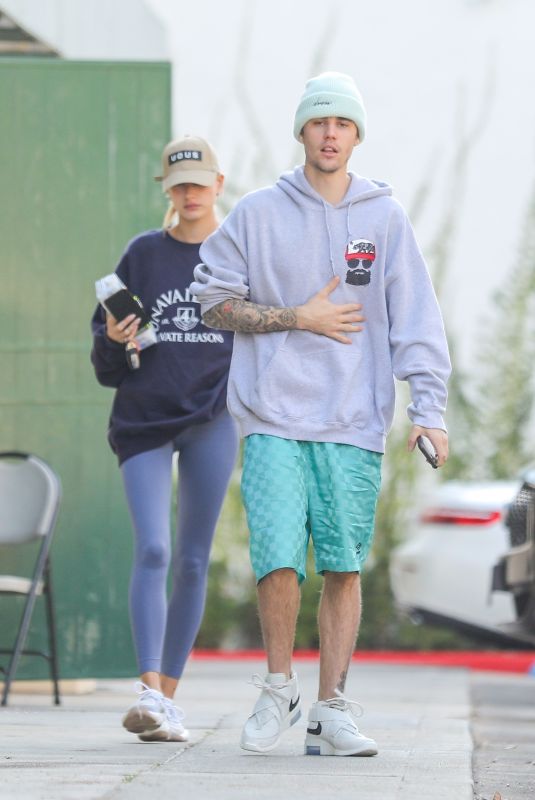 HAILEY and Justin BIEBER Out for Lunch in West Hollywood 11/12/2019