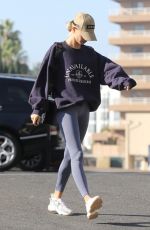 HAILEY BIEBER Arrives at a Gym in Los Angeles 11/12/2019