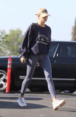 HAILEY BIEBER Arrives at a Gym in Los Angeles 11/12/2019