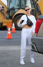 HAILEY BIEBER at a Hair Salon in Beverly Hills 11/16/2019