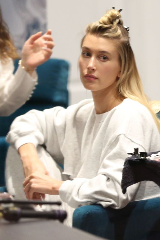 HAILEY BIEBER at a Hair Salon in Beverly Hills 11/16/2019