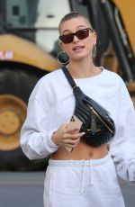 HAILEY BIEBER at a Hair Salon in Beverly Hills 11/16/2019