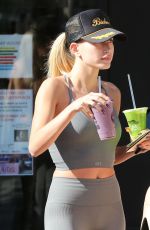 HAILEY BIEBER at Earthbar in West Hollywood 11/22/2019