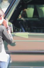 HAILEY BIEBER Gets Coffee Delivered to Her Car at Blue Coffee in Beverly Hills 11/19/2019