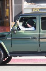 HAILEY BIEBER Gets Coffee Delivered to Her Car at Blue Coffee in Beverly Hills 11/19/2019