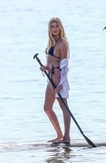 HAILEY BIEBER in Bikini on the Set of a Photoshoot in Miami 11/27/2019