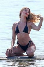 HAILEY BIEBER in Bikini on the Set of a Photoshoot in Miami 11/27/2019