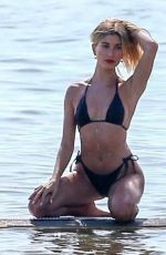 HAILEY BIEBER in Bikini on the Set of a Photoshoot in Miami 11/27/2019