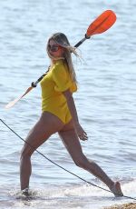 HAILEY BIEBER in Bikini on the Set of a Photoshoot in Miami 11/27/2019
