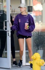 HAILEY BIEBER Leaves a Gym in West Hollywood 11/25/2019