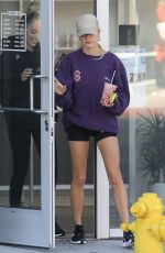 HAILEY BIEBER Leaves a Gym in West Hollywood 11/25/2019