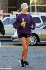 HAILEY BIEBER Leaves a Gym in West Hollywood 11/25/2019