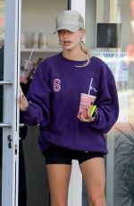 HAILEY BIEBER Leaves a Gym in West Hollywood 11/25/2019