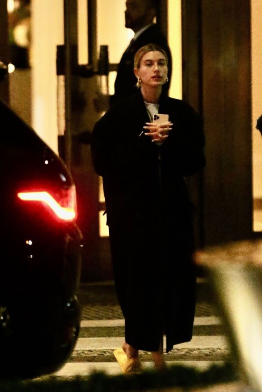 HAILEY BIEBER Out for Dinner in Beverly Hills 11/14/2019