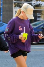 HAILEY BIEBER Out for Smoothie in West Hollywood 11/25/2019