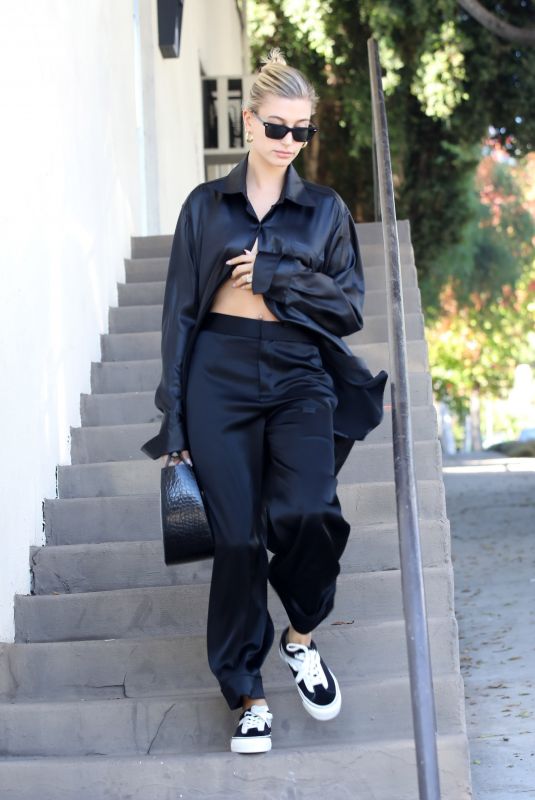 HAILEY BIEBER Out in West Hollywood 11/05/2019