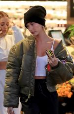 HAILEY BIEBER Shopping at Erewhon Market in Los Angeles 11/16/2019