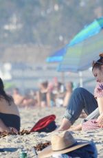 HALSEY and Evan Peters Kissing at Santa Monica Beach 11/17/2019