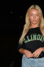 HARLEY BRASH Out for Dinner at Sheesh in Essex 11/02/2019