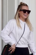 HILARY DUFF Leaves a Nail Salon in Studio City 11/13/2019